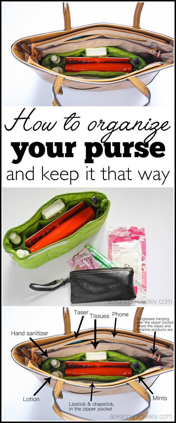 How to organize your purse, and keep it that way, in less than 30 minutes | Ask Anna