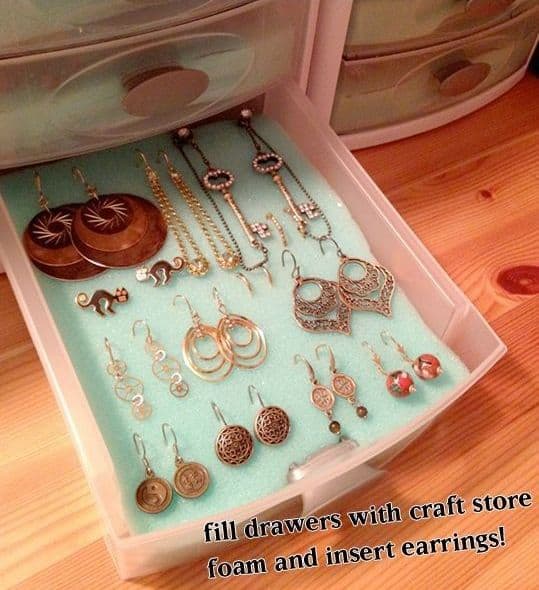 Lots of great tips for how to organize your jewelry in 30 minutes or less | Ask Anna