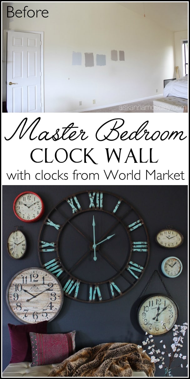 Create a fun statement wall using clocks | Ask Anna