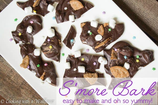 S'mores Bark, easy to make and oh so yummy for kids and grown ups | Cooking with a Wallflower