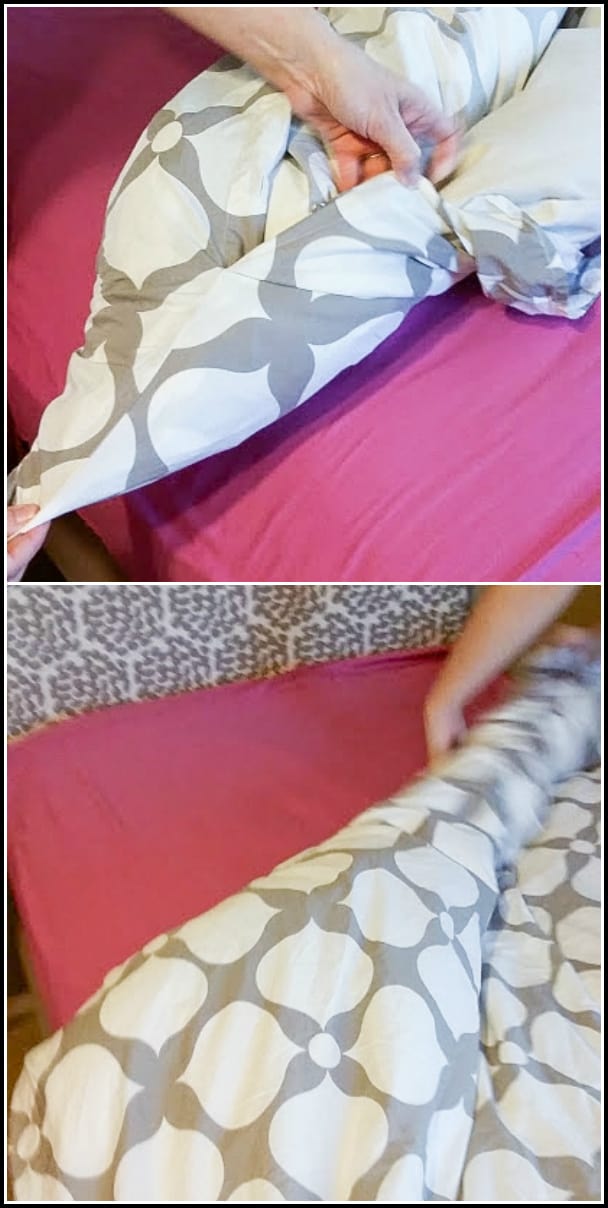 2 Duvet cover tips that will make your life SO much easier, including a video tutorial! | Simple.Home.Blessings for Ask Anna