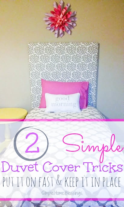 2 Duvet cover tips that will make your life SO much easier, including a video tutorial! | Simple.Home.Blessings for Ask Anna