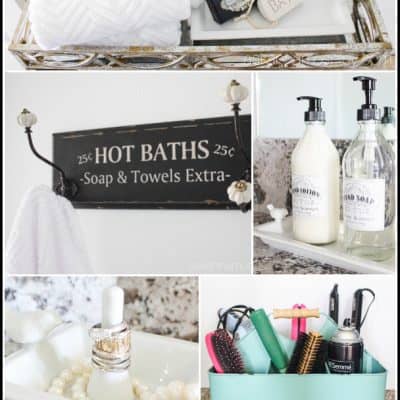 Guest Bathroom Organization on a Budget