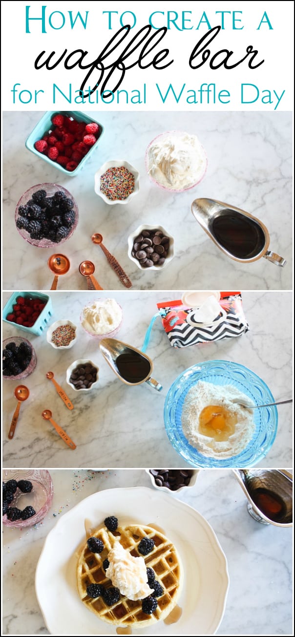 How to create a waffle bar for National Waffle Day, March 25th | Ask Anna