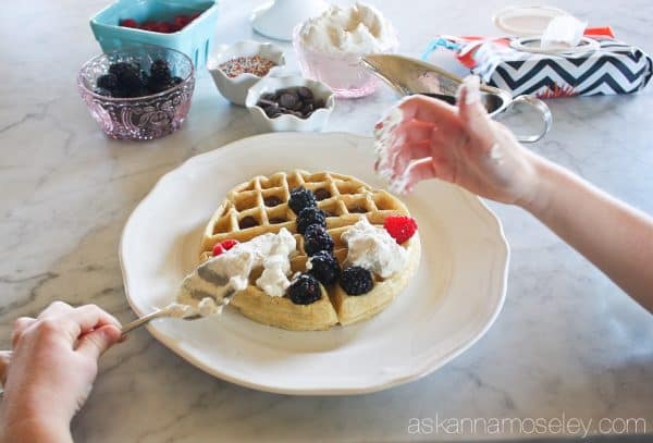 How to set up a waffle bar for National Waffle Day | Ask Anna