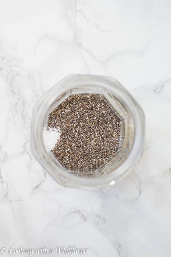 This overnight jam, chia seed pudding is slightly sweetened with a hint of vanilla. It’s delicious, healthy, very filling and it's the perfect start to your day! | Cooking With a Wallflower