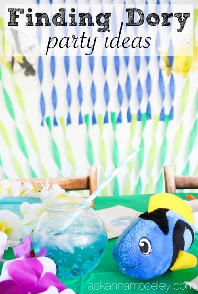 Celebrate the new Finding Dory moving by throwing a swim party! Here are lots of great ideas for your party | Ask Anna