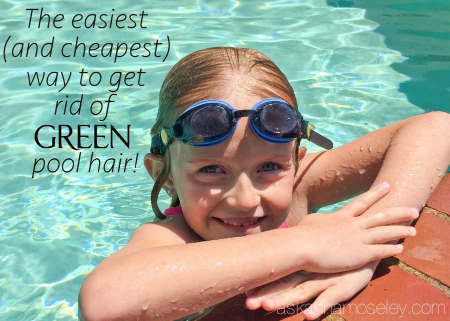 The easiest, and cheapest, way to get rid of green pool hair | Ask Anna