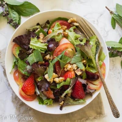 Strawberry Heirloom Tomato Salad