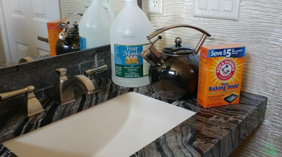 simple household cleaners - drain cleaner, degreaser