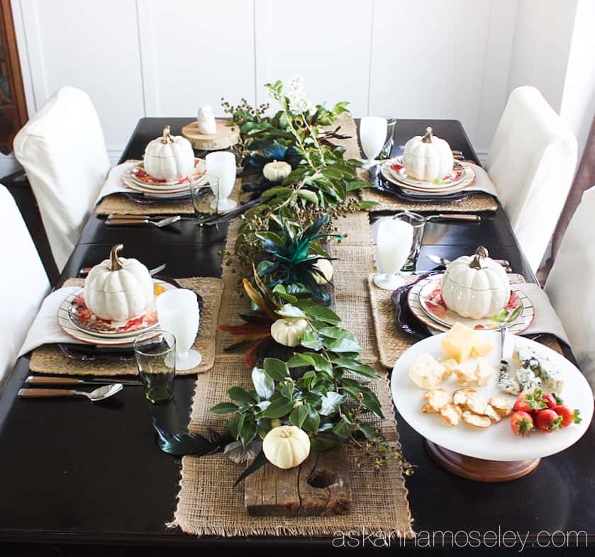 Simple and elegant Fall tablescape (you won't believe how affordable it was too!) | Ask Anna