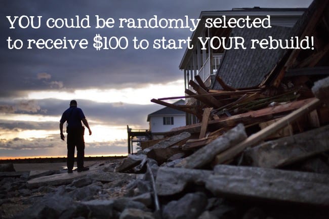 You could have the chance to be selected, and receive $100, to start your rebuild from Hurricane Matthew | Ask Anna