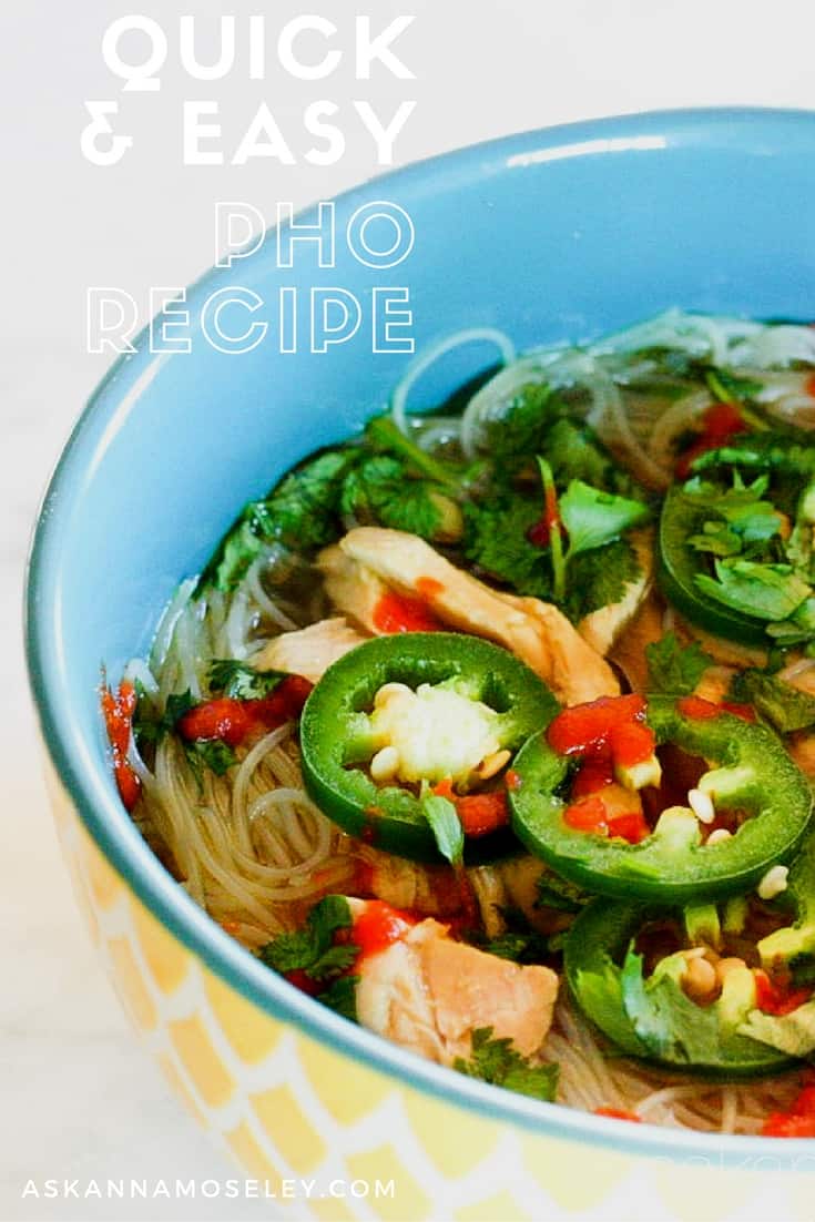 This is a quick and easy Pho recipe that can be on the table in less than 20 minutes and it's oh-so good | Ask Anna