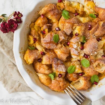 Pumpkin Pie Croissant French Toast