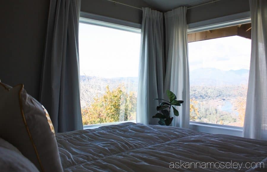 Our master bedroom reveal is finally here! From 80's outdated to traditional modern style, with tons of natural light & views of the river, it is stunning | Ask Anna