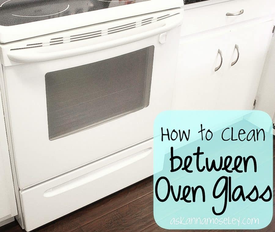 A full tutorial for how to clean between the oven glass, without taking off the glass | Ask Anna