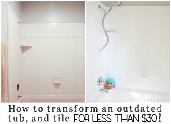 A tutorial for how to update an ugly, outdated tub and shower | Ask Anna