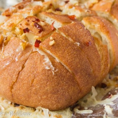 Spicy Cheesy Garlic Pull Apart Bread