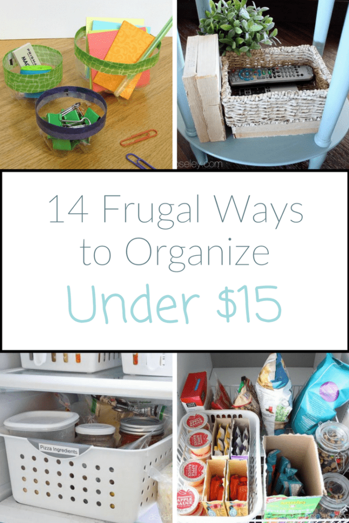 Need to organize your home on a budget but have no idea where to start? Don't panic! Here are 14 frugal ways to organize under $15 | Ask Anna