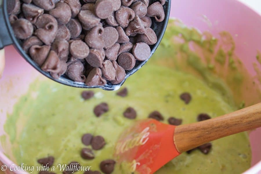 Matcha Green Tea Chocolate Chip Bread - Cooking with a Wallflower