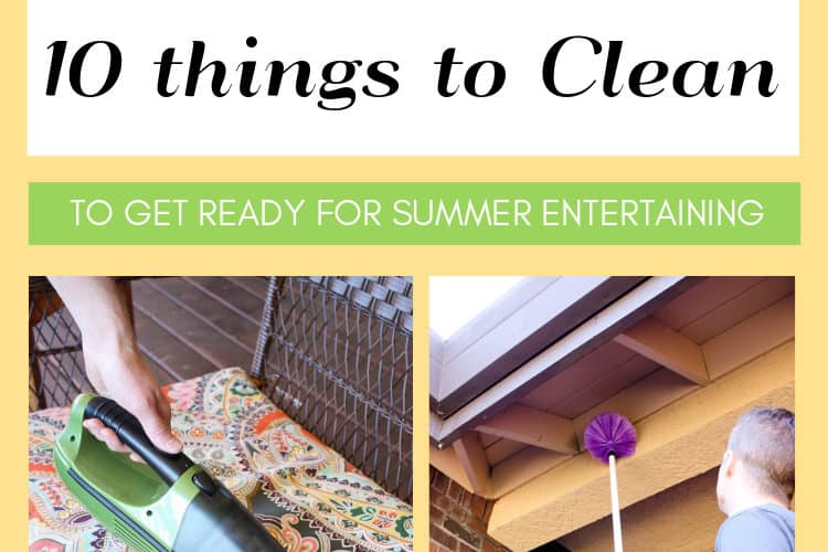 Summer is here and it's time to get ready for outdoor entertaining! Here are 10 things to clean to get ready for summer BBQ's and all your time outside! | Ask Anna