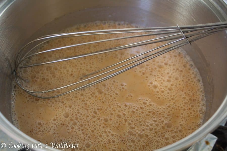 Strongly brewed coffee with some added pumpkin goodness, makes this pumpkin spice latte the perfect Fall pick me up. | Cooking with a Wallflower