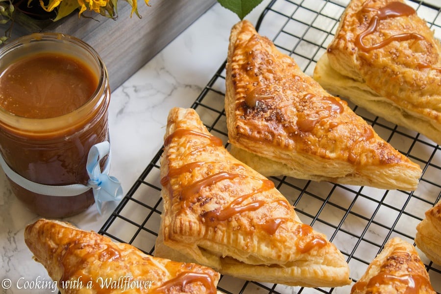 Salted Caramel Apple Turnovers 