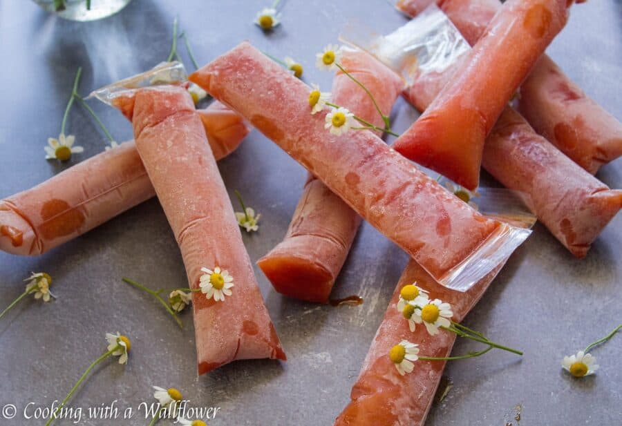 Tangerine Hibiscus Freezer Pops | Cooking With a Wallflower