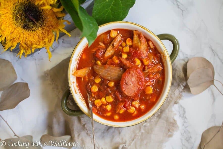 Smoky Chicken and Sausage Chili | Ask Anna