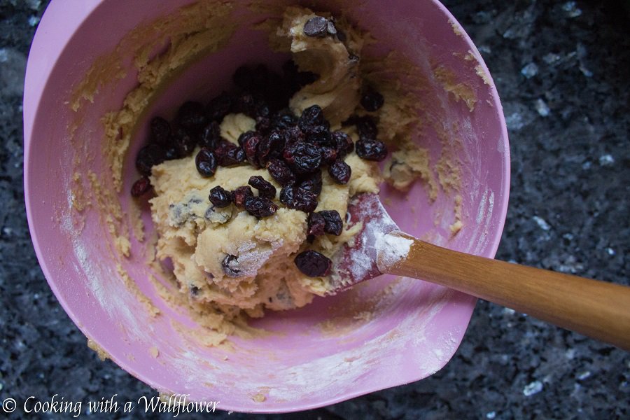 Cranberry Dark Chocolate Chunk Cookies