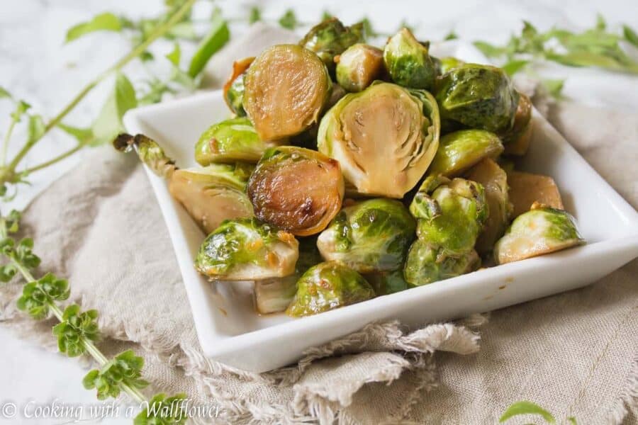 Roasted Honey Sesame Brussels Sprouts | Ask Anna