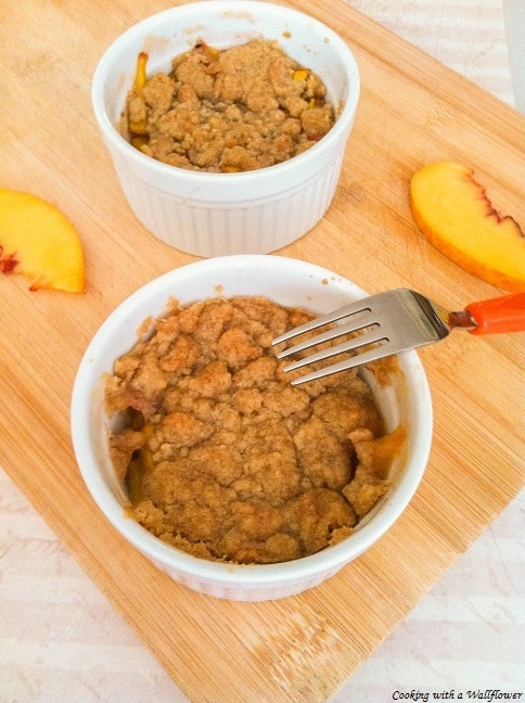 Easy Peach Crumble | Ask Anna