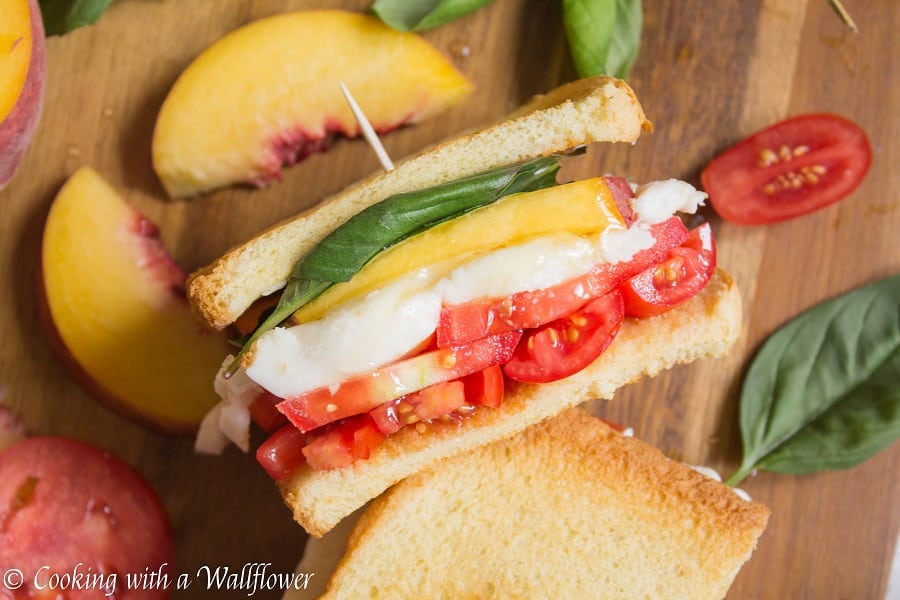 Peach Caprese Sandwich