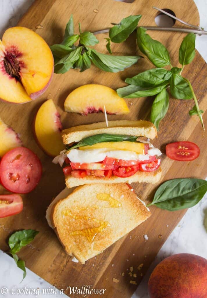 Peach Caprese Sandwich