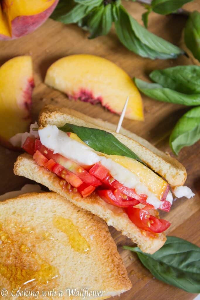 Peach Caprese Sandwich