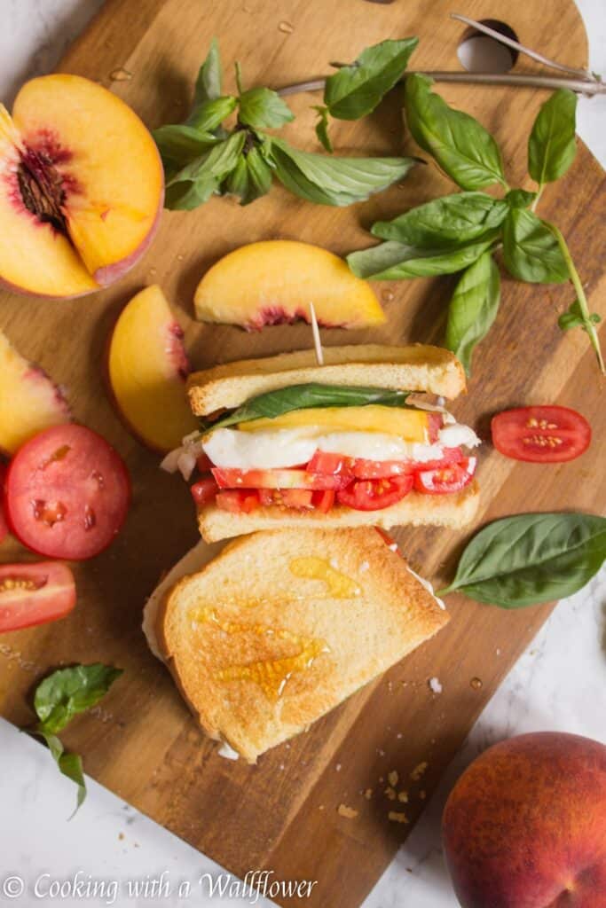 Peach Caprese Sandwich