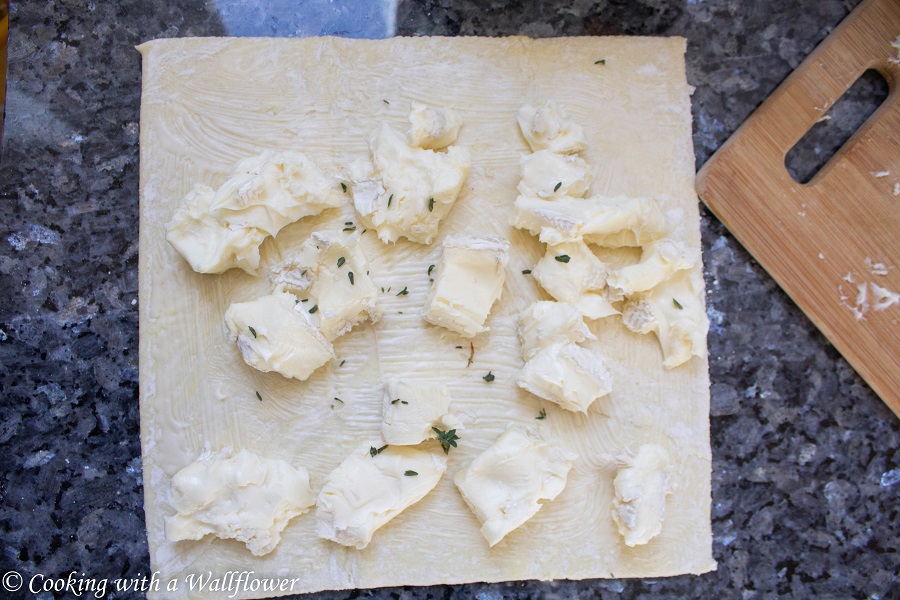 Baked Brie Puff Pastry Swirls with Honey and Toasted Walnuts