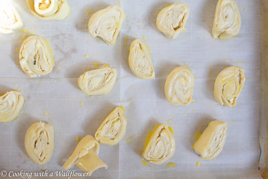 Baked Brie Puff Pastry Swirls with Honey and Toasted Walnuts