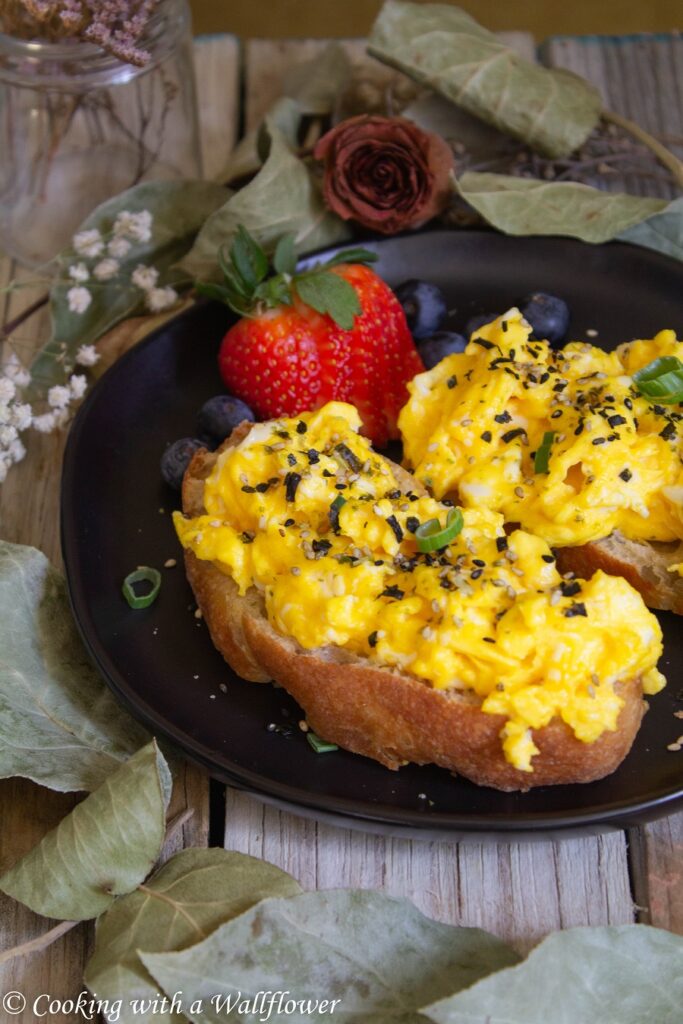 Furikake Soft Scrambled Egg Toast