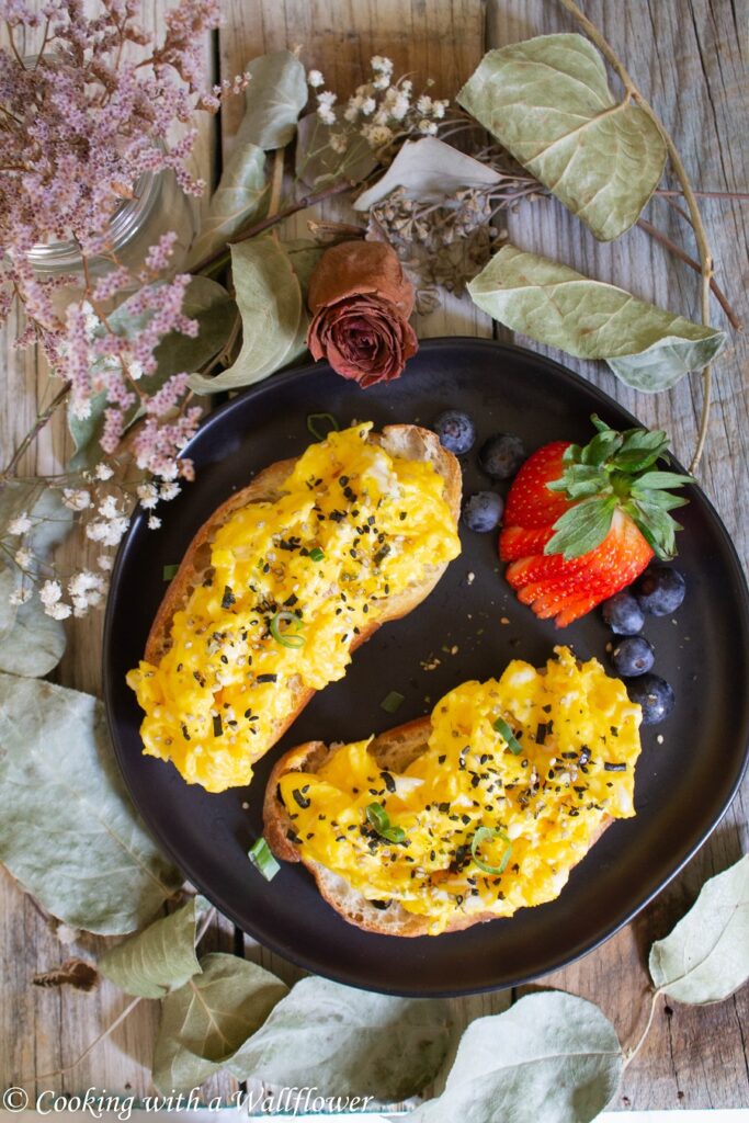 Furikake Soft Scrambled Egg Toast