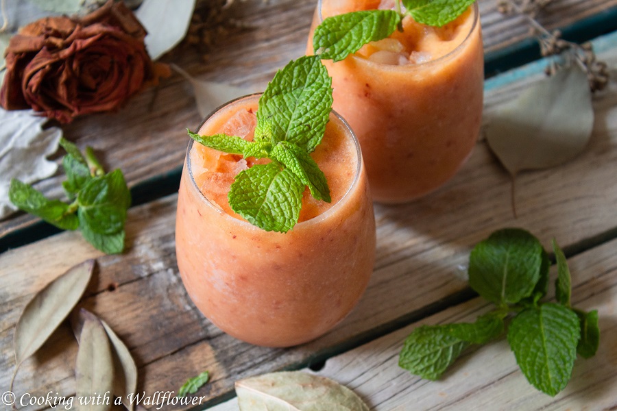 Peach Rosé Wine Slushie