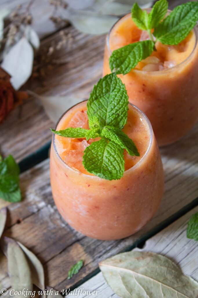 Peach Rosé Wine Slushie 