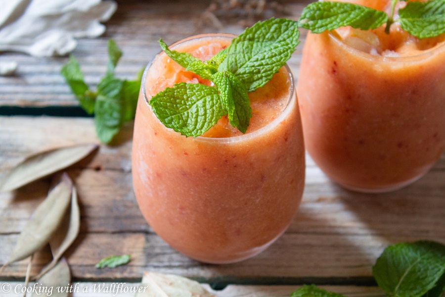 Peach Rosé Wine Slushie 