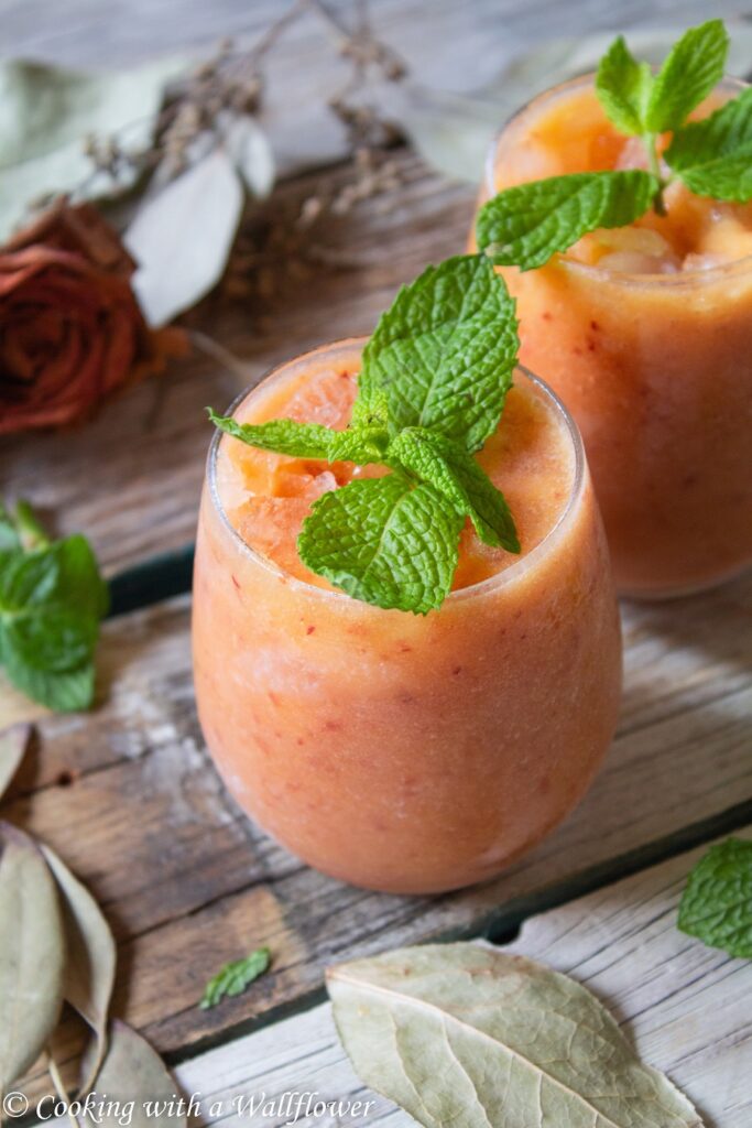 Peach Rosé Wine Slushie 