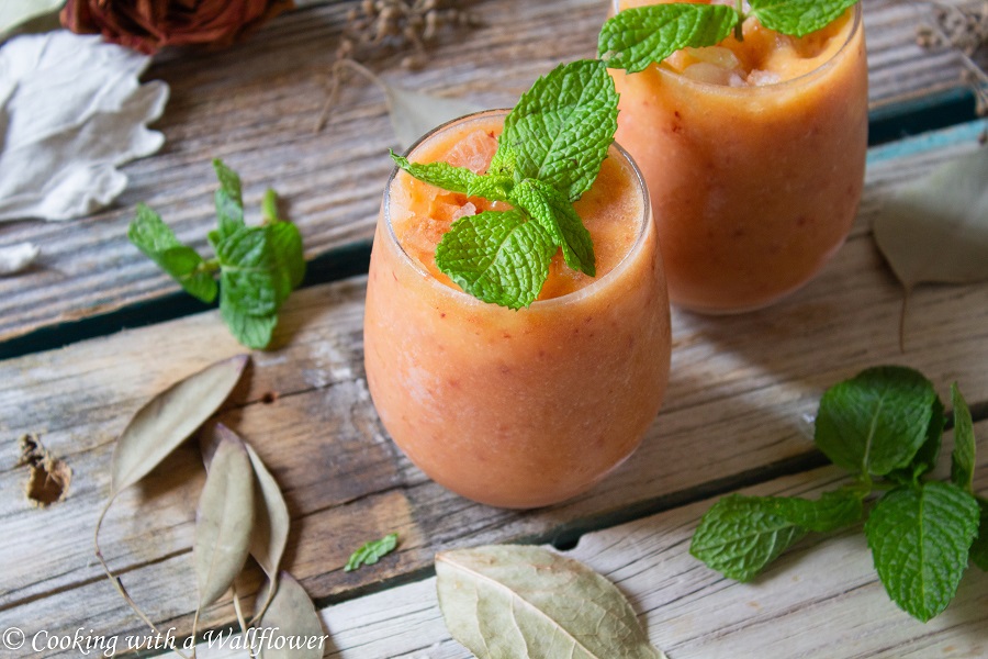 Peach Rosé Wine Slushie 