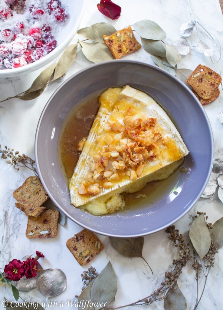 Baked Honey Macadamia Nut Brie