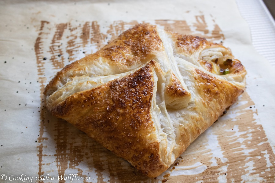 Salted Honey Pistachio Brie Puff Pastry