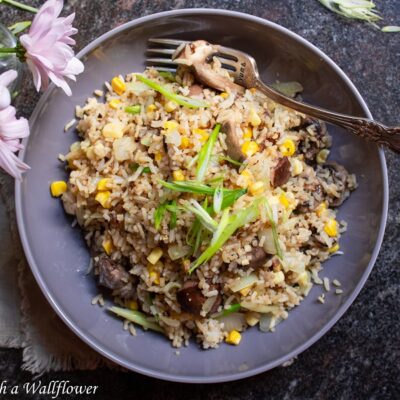 Black Pepper Mushroom Fried Rice