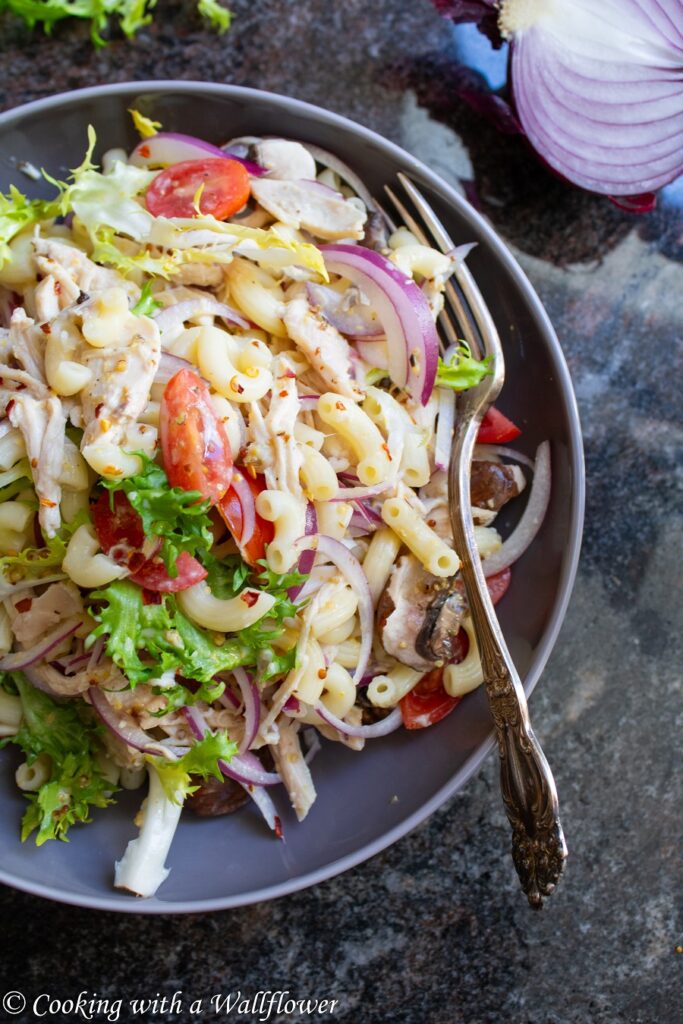 Honey Mustard Chicken Pasta Salad 